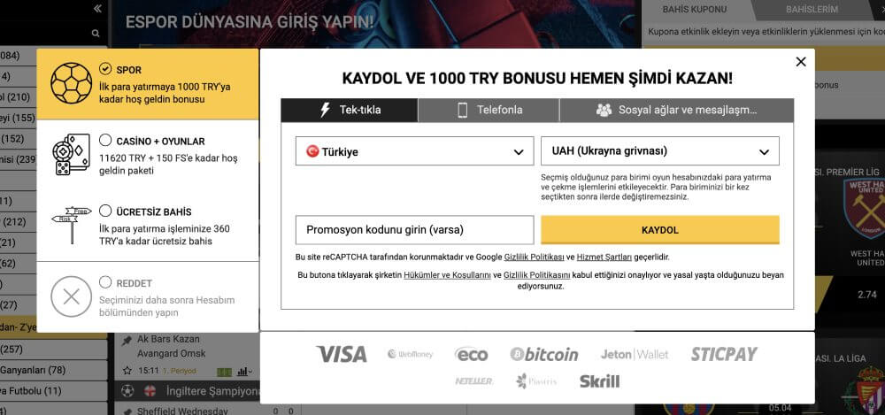 Betandyou Bonusları